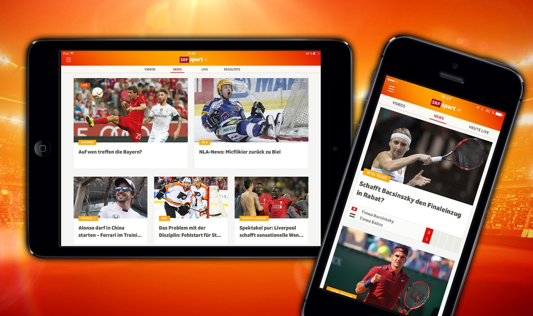 Bild von Neue SRF Sport App